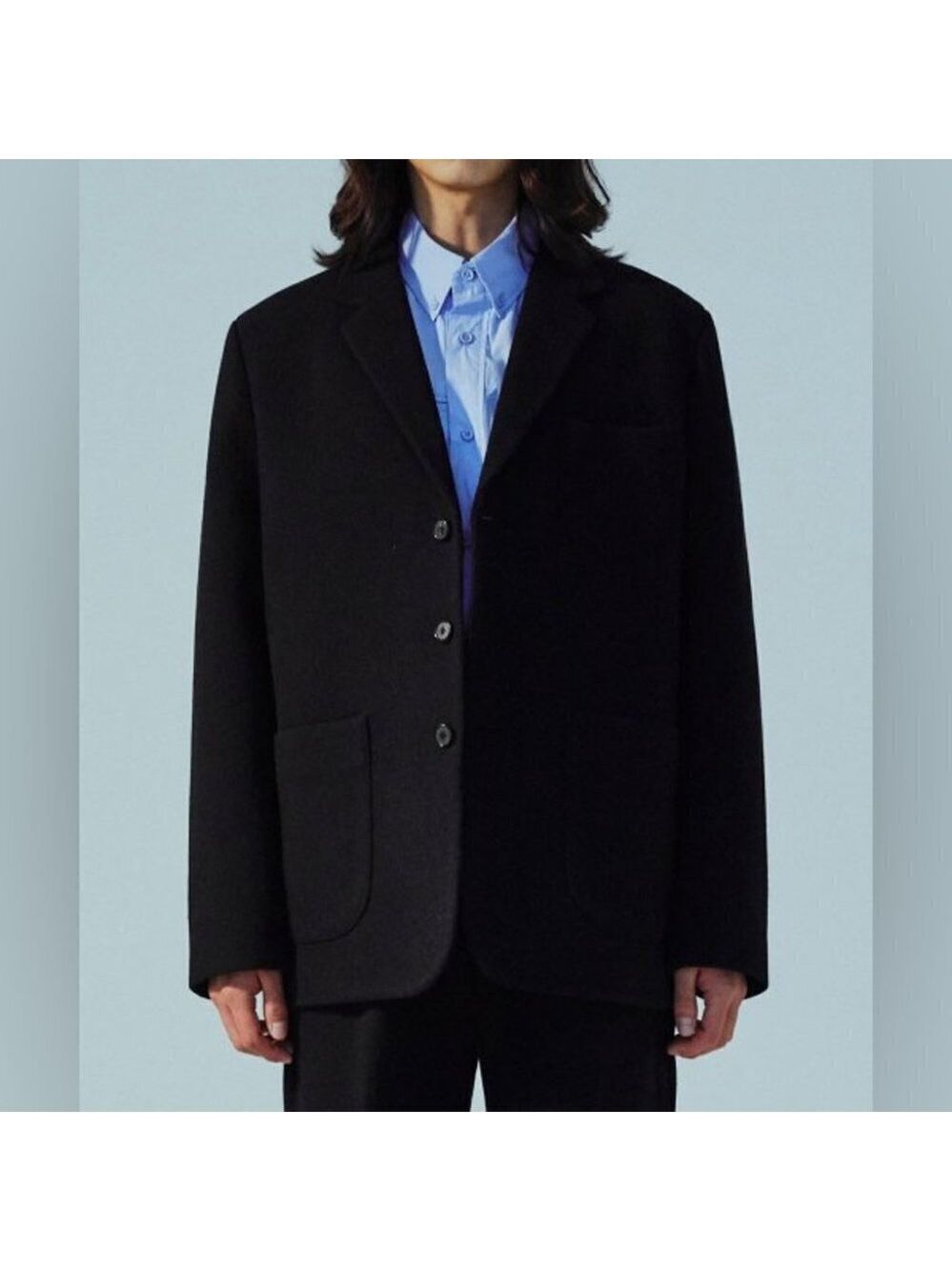 * Strellson New Alex Black Wool Straight Fit 3 Button Sport Jacket Size 52/US XL